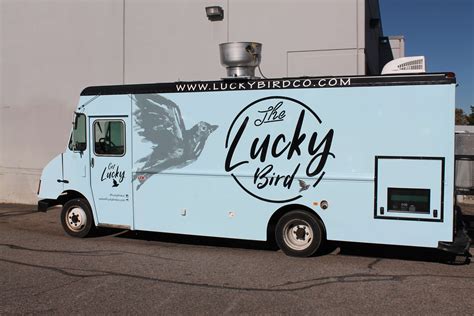 Lucky bird food truck  See more ideas about trade show display, food truck, large format printing